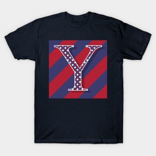 Old Glory Letter Y T-Shirt